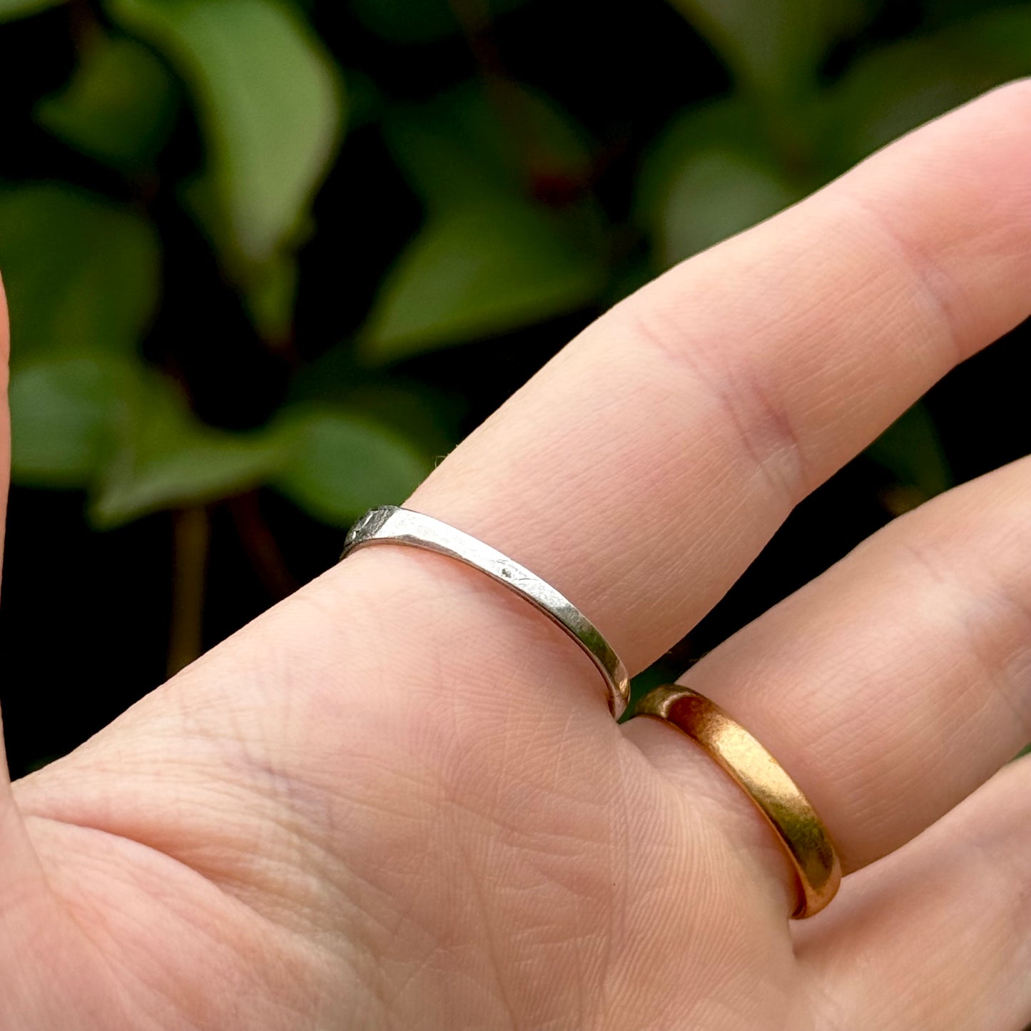 Edwardian ‘ERIN' Ring in Sterling Silver; Circa 1909