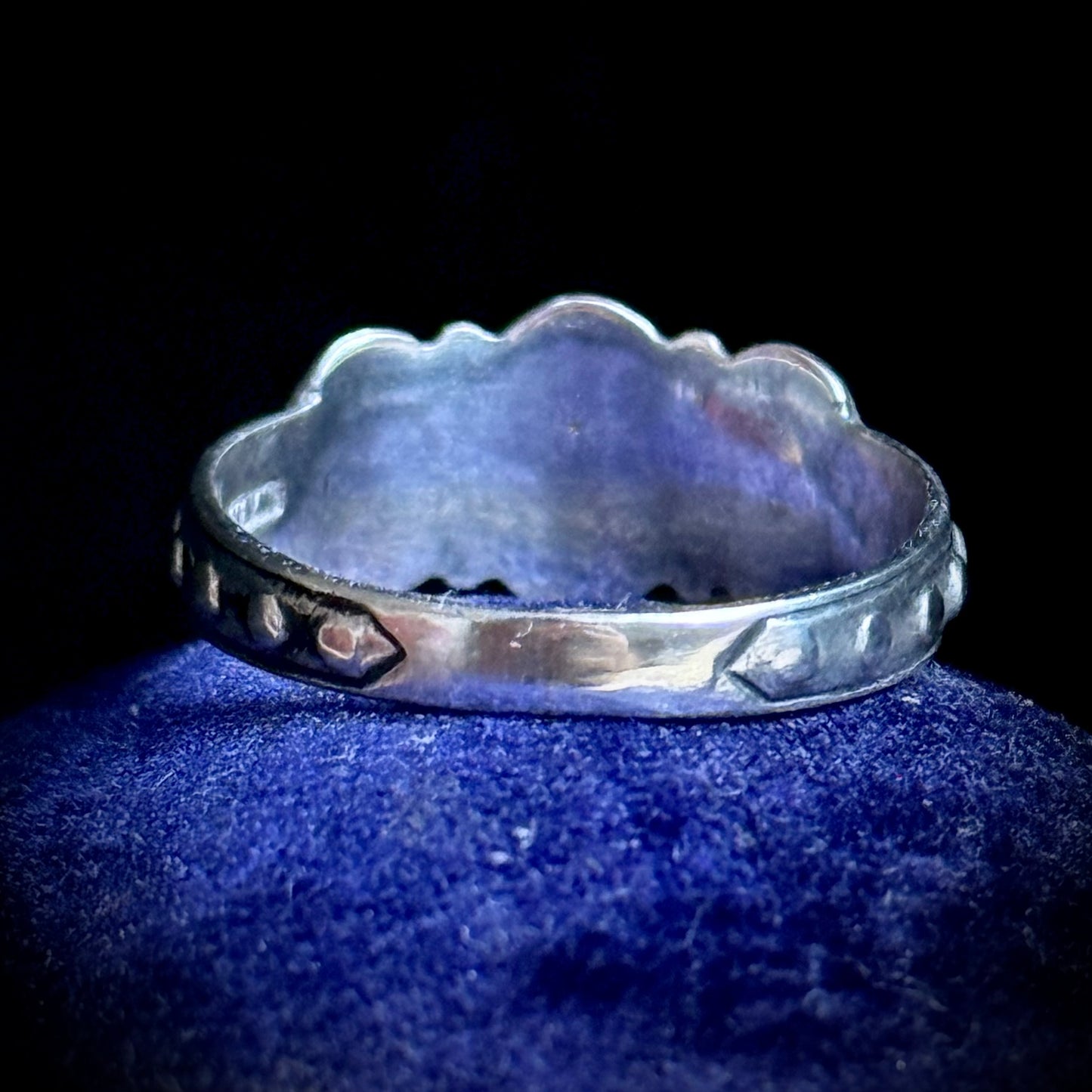 Antique Faith, Hope & Charity Ring in Silver; Circa 1920