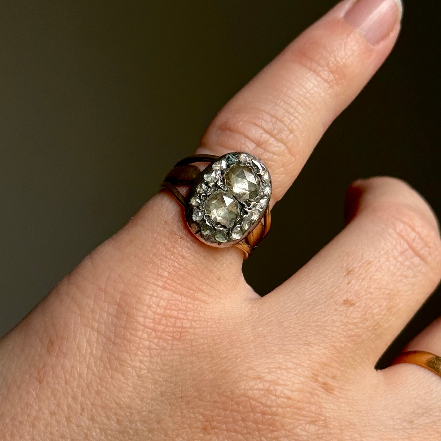 Antique George III Rose Cut Diamond Ring