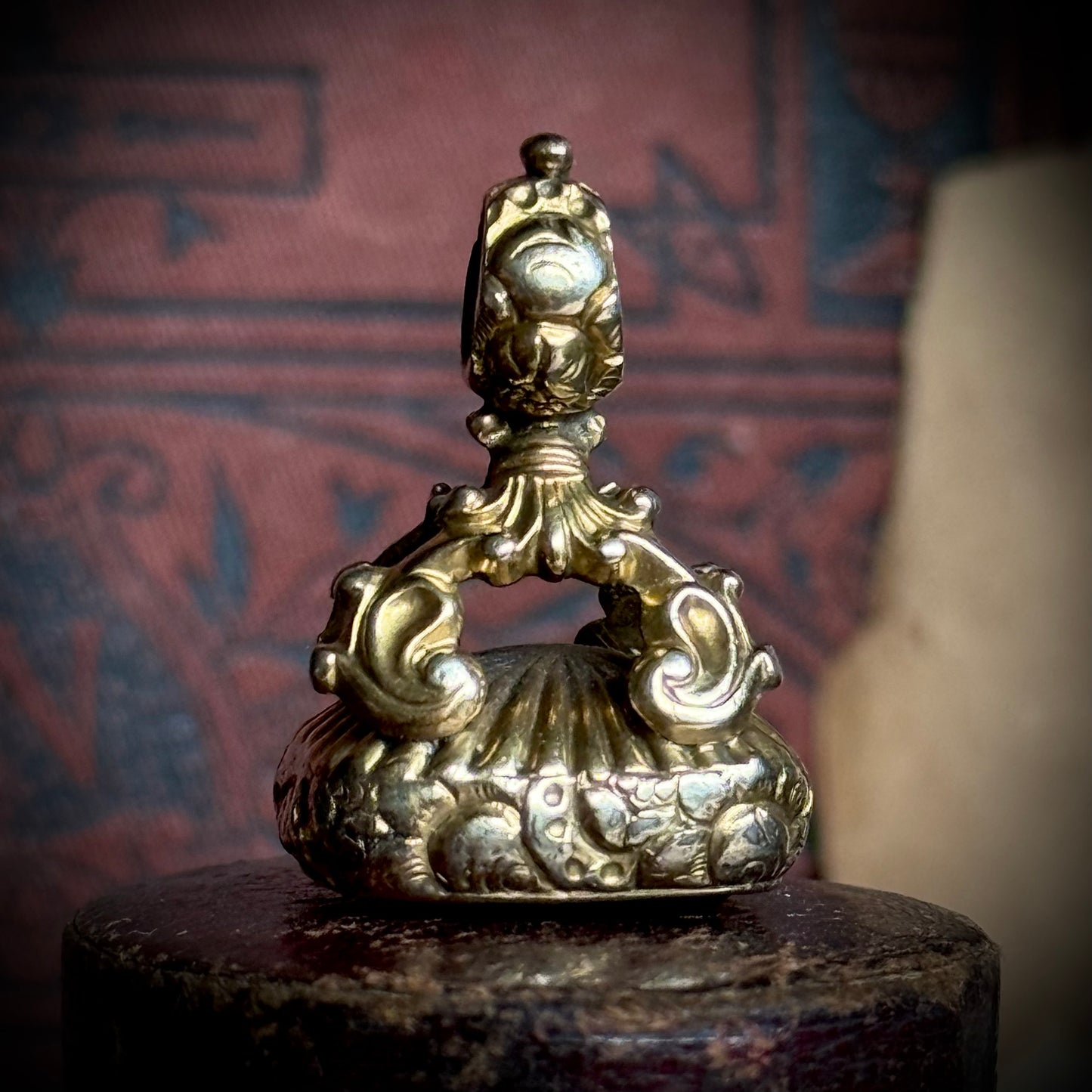 Victorian "Forget Me Not" Intaglio Fob Pendant