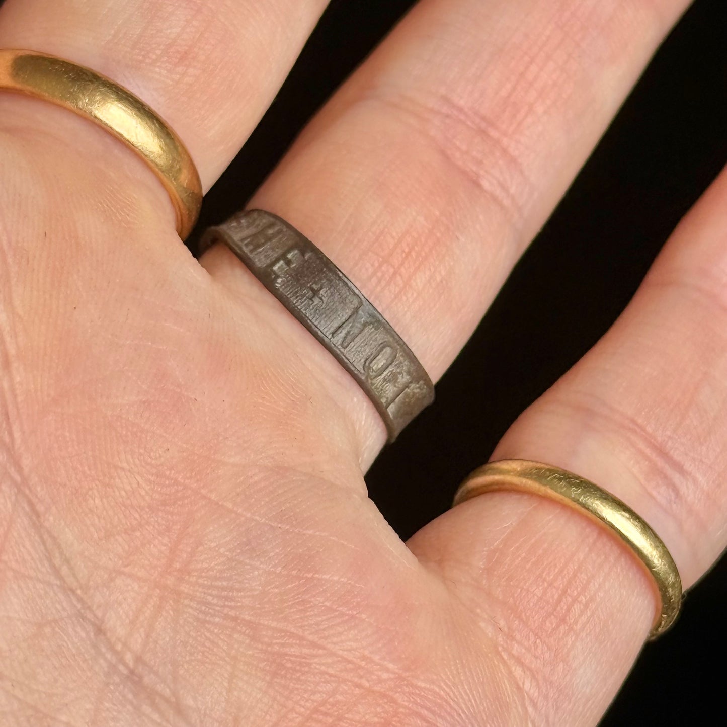 Victorian Sentimental Curio Ring; Circa 1850