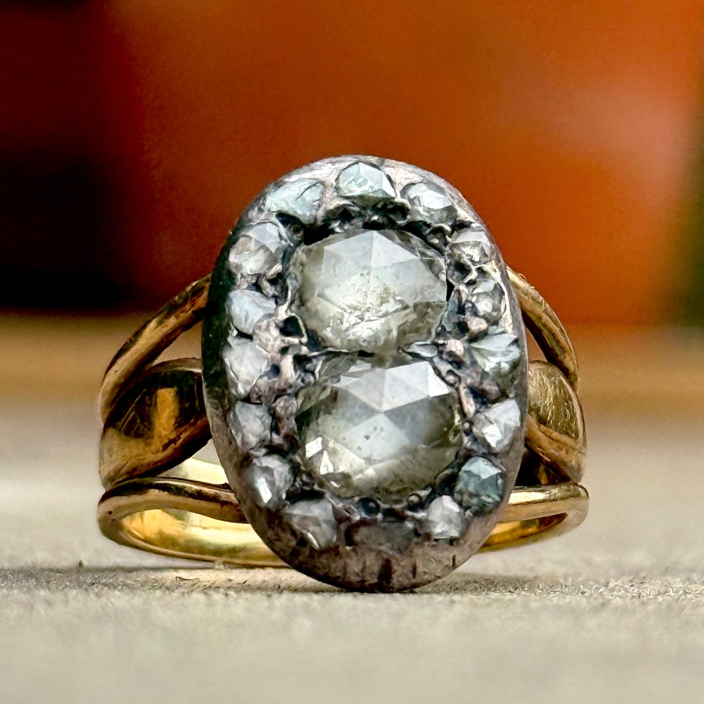 Antique George III Rose Cut Diamond Ring