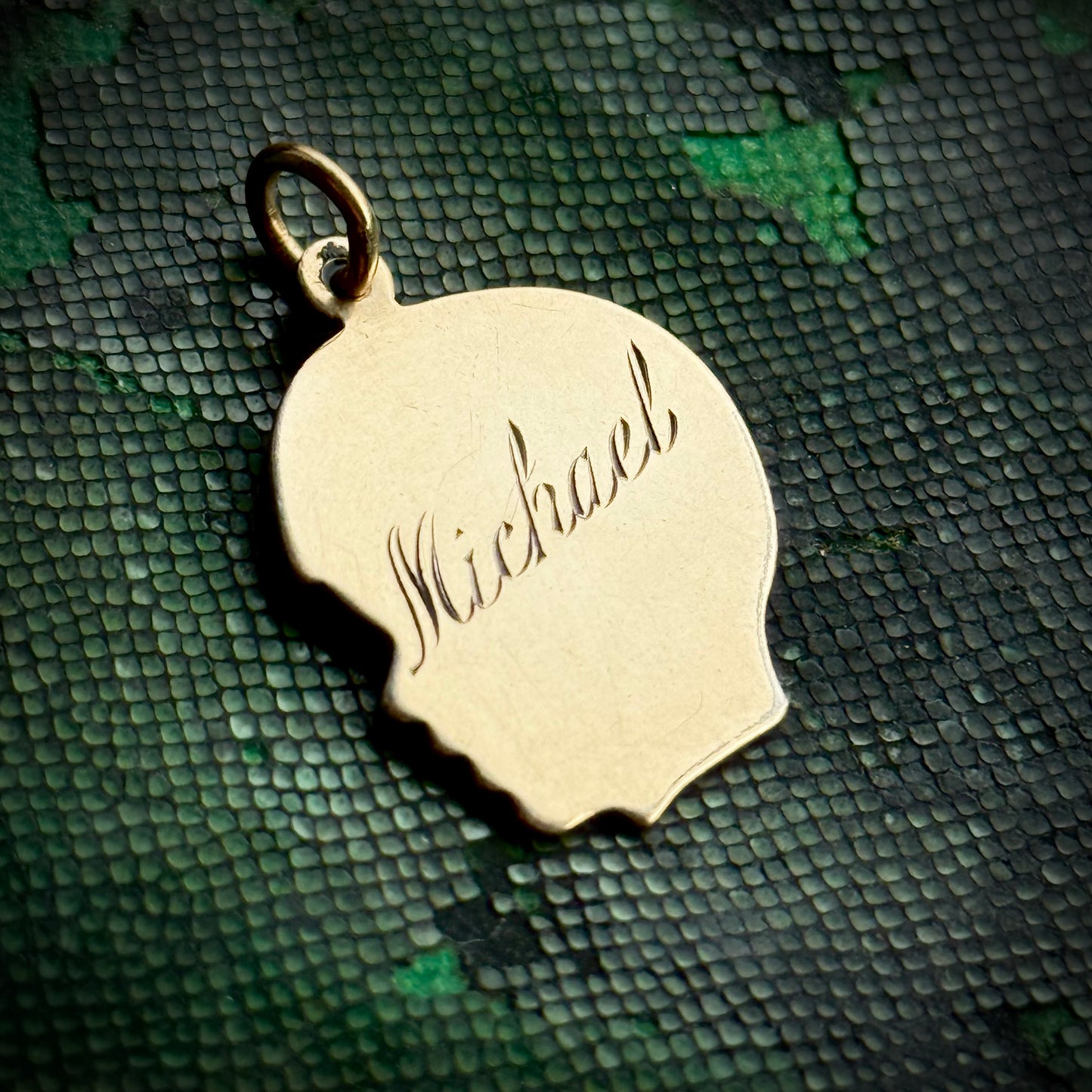 Vintage Profile 'Michael' Pendant Token