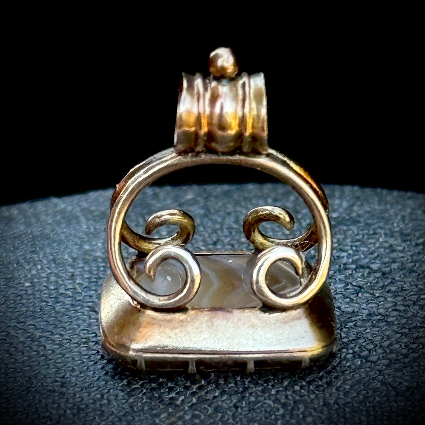 Georgian 'Dinna Forget' Intaglio Fob Pendant; Circa 1830
