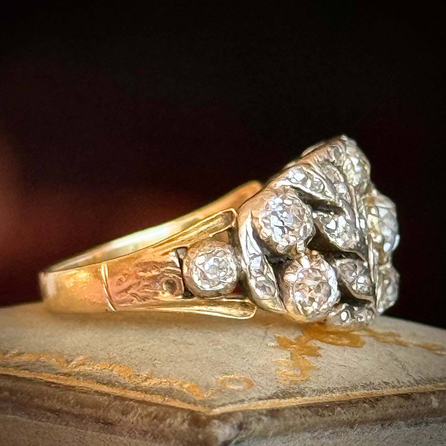 Late Georgian Diamond Floral Band; Circa 1830