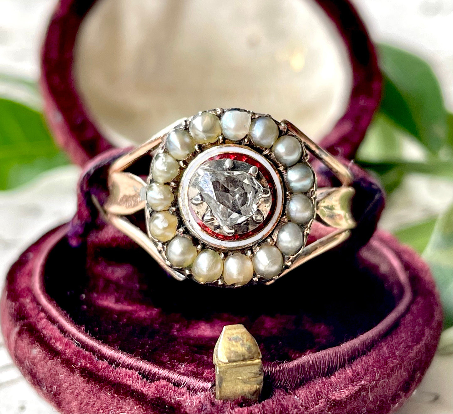 Georgian Diamond & Pearl Cluster Ring, Circa 1830