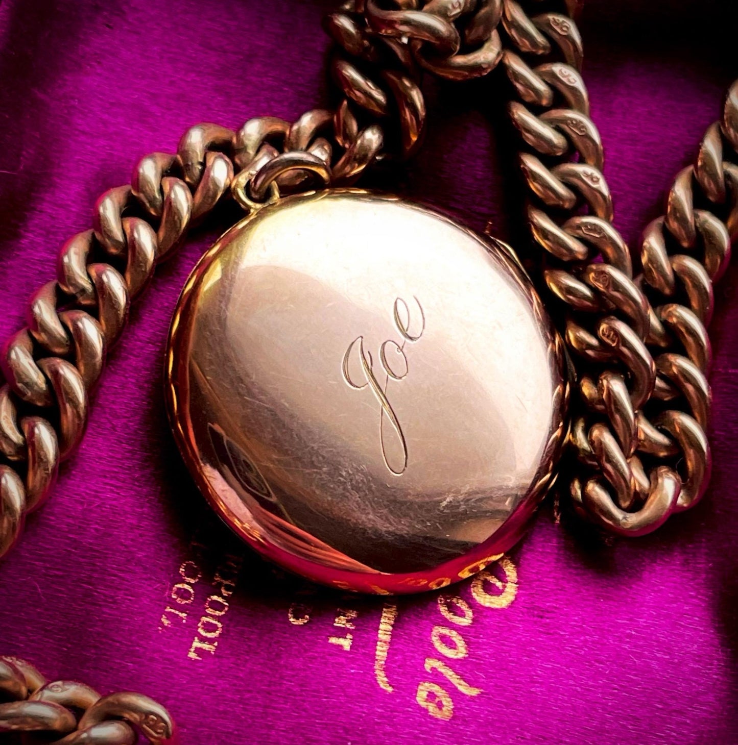 Antique 'Joe' Round Locket; Circa 1900