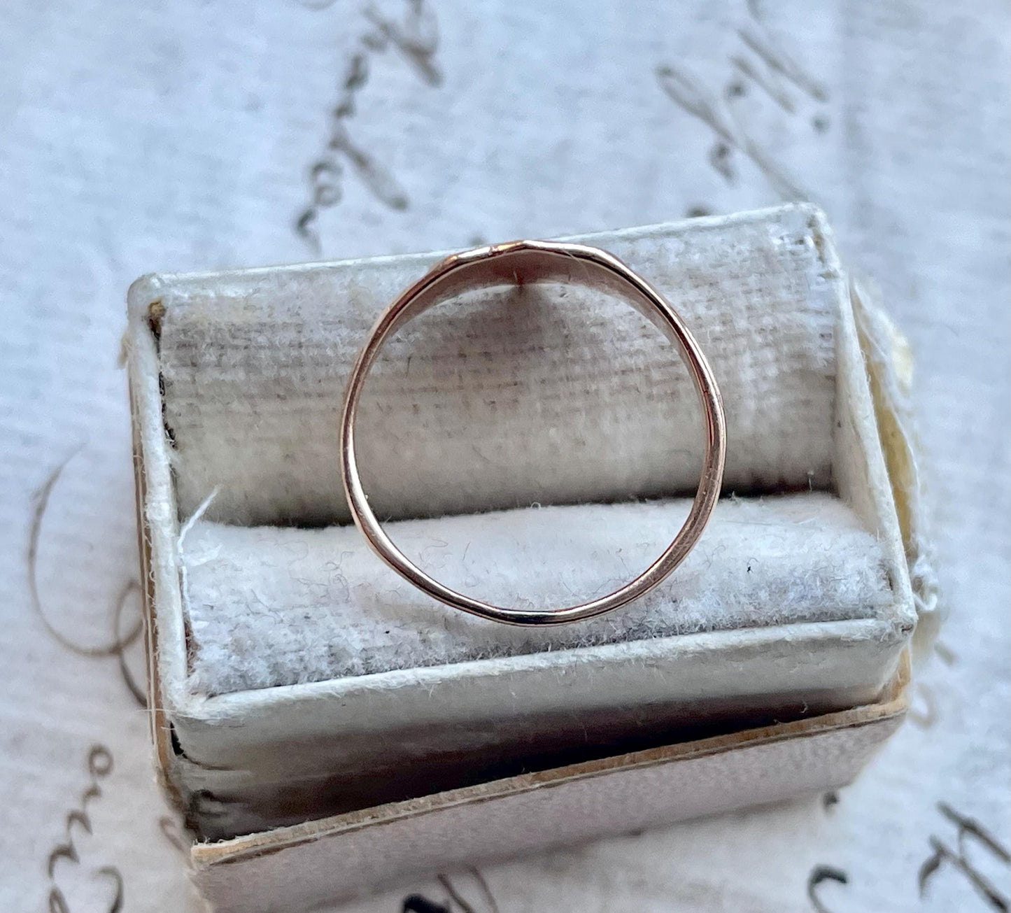 Rare Childs Edwardian Signet Ring in 9 Carat Gold; Circa 1900