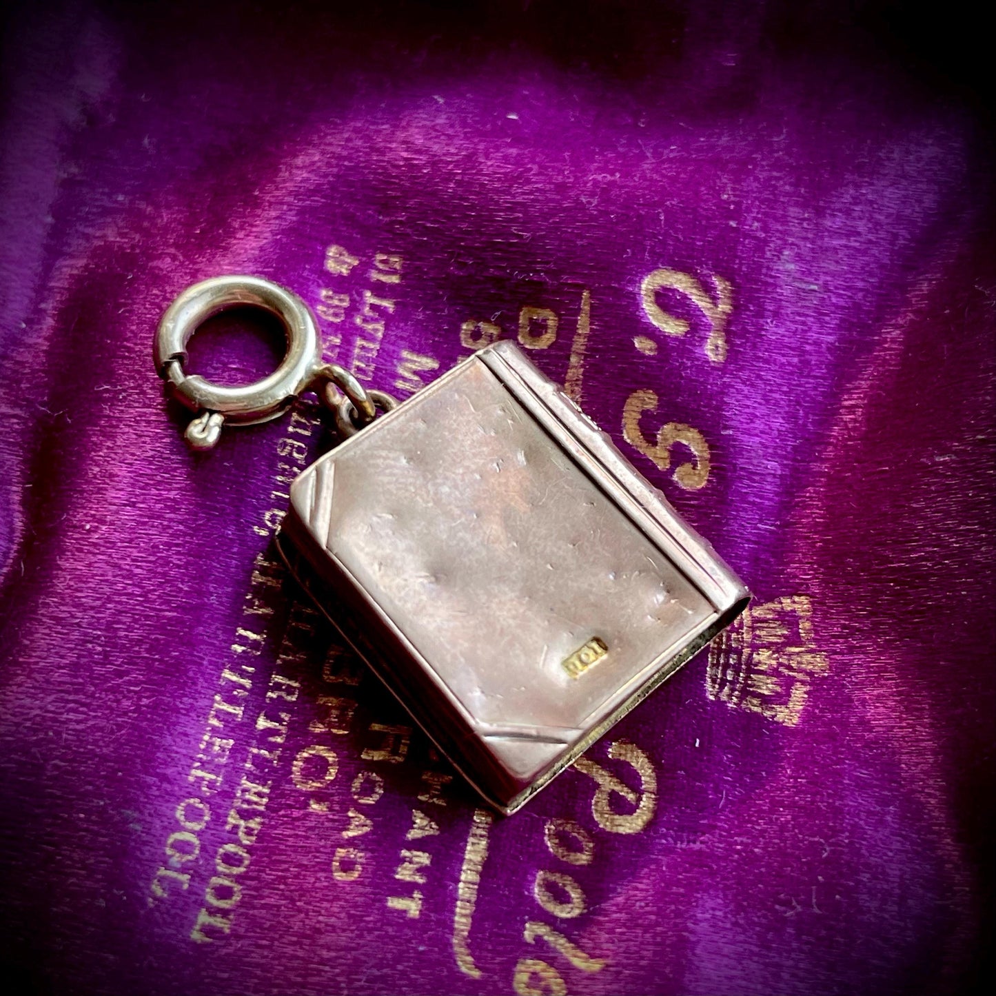 Victorian Mizpah Book Pendant in 9 Carat Gold; Circa 1890