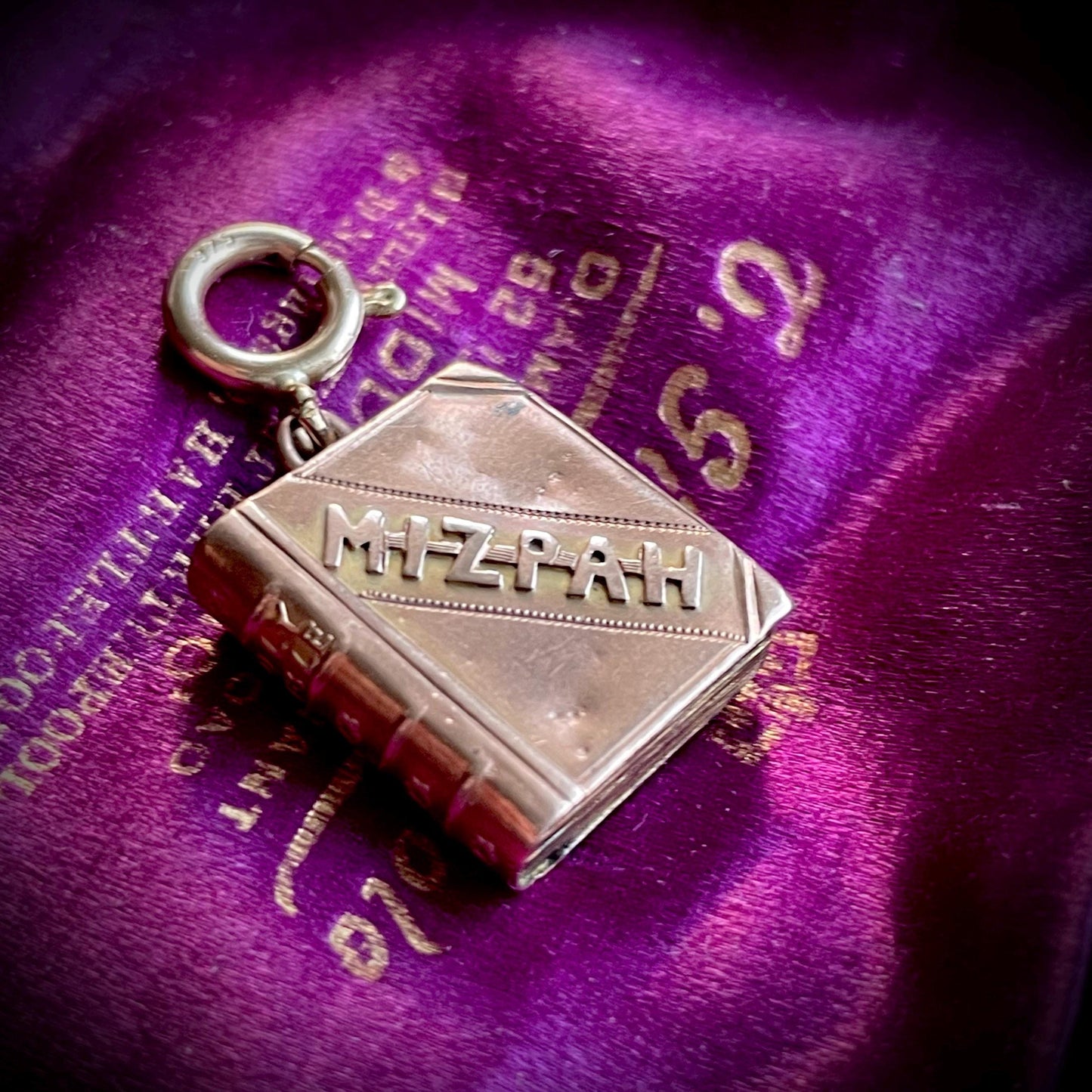 Victorian Mizpah Book Pendant in 9 Carat Gold; Circa 1890