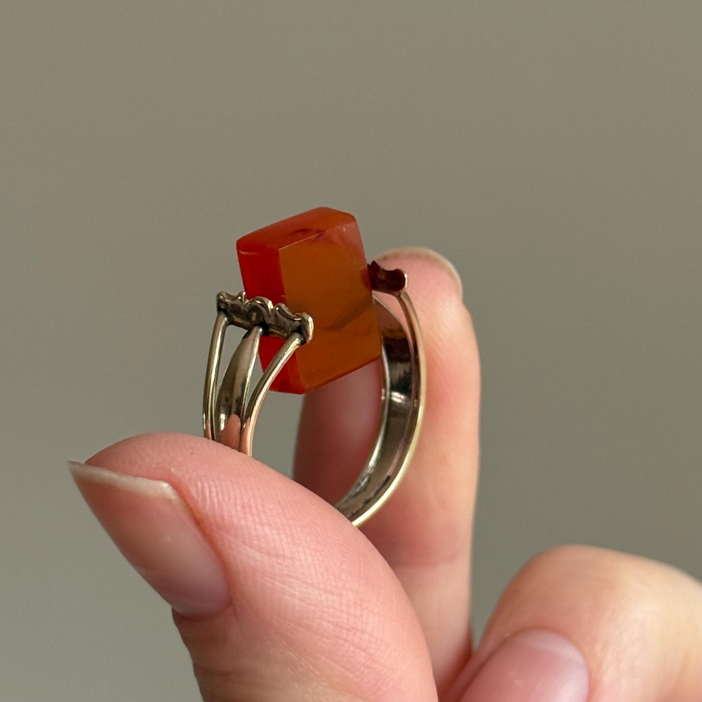 Georgian 'Anna' Spinning Intaglio Ring in 9 Carat Gold; Circa 1830