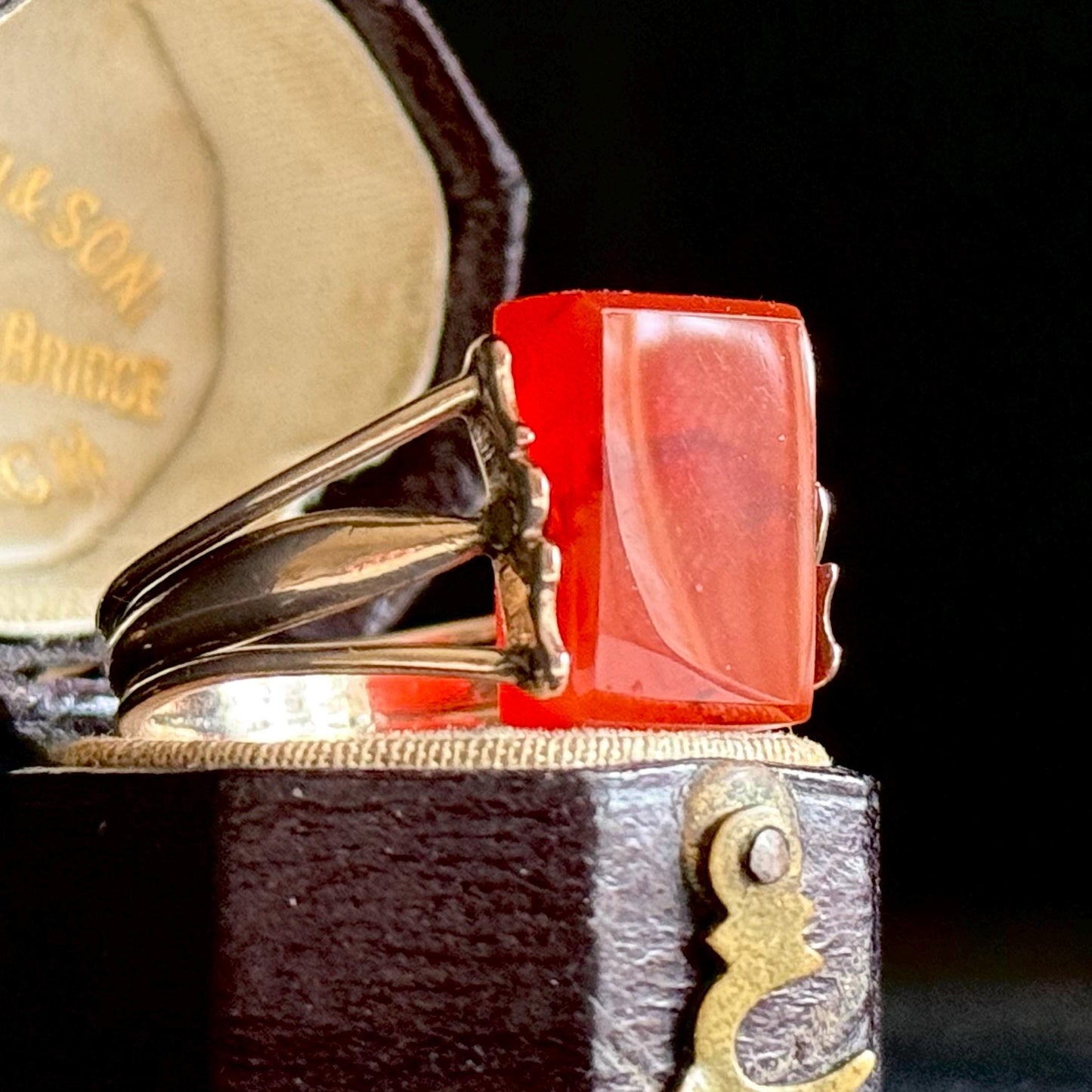 Georgian 'Anna' Spinning Intaglio Ring in 9 Carat Gold; Circa 1830