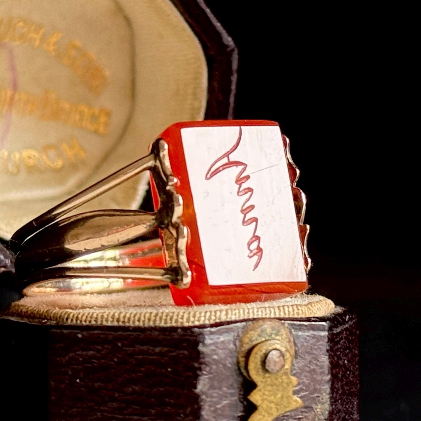 Georgian 'Anna' Spinning Intaglio Ring in 9 Carat Gold; Circa 1830