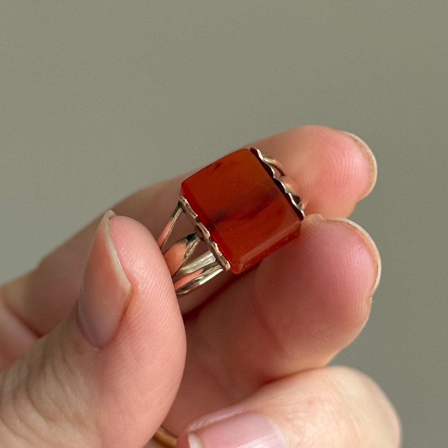 Georgian 'Anna' Spinning Intaglio Ring in 9 Carat Gold; Circa 1830