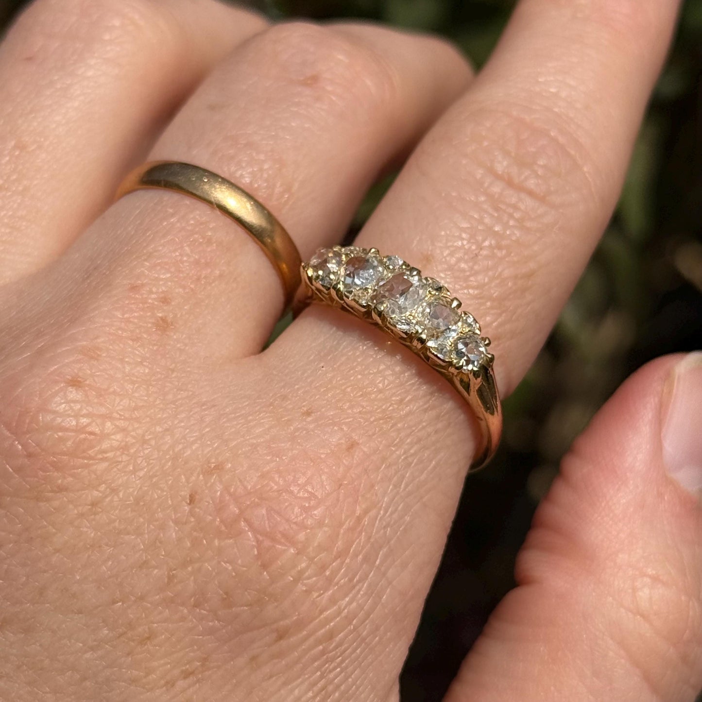 Significant Old European Cut Diamond Ring in 18 Carat Gold