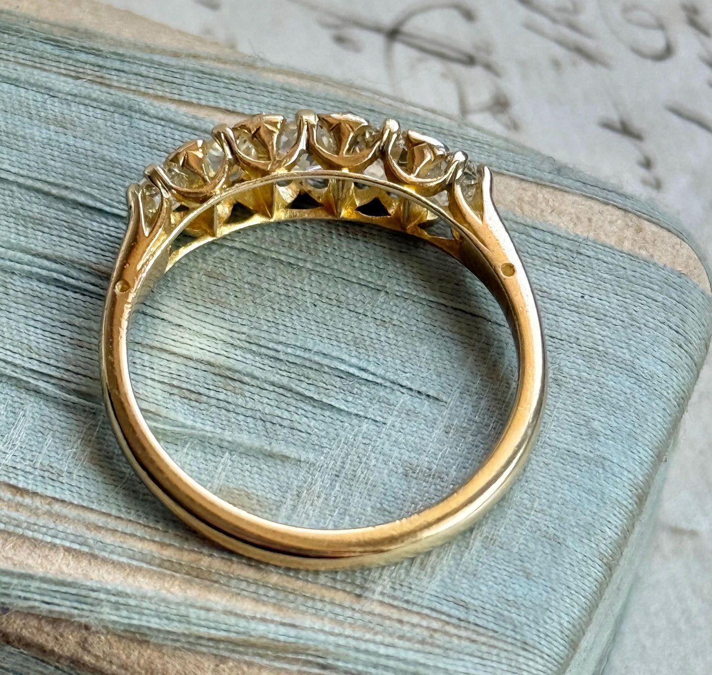 Significant Old European Cut Diamond Ring in 18 Carat Gold