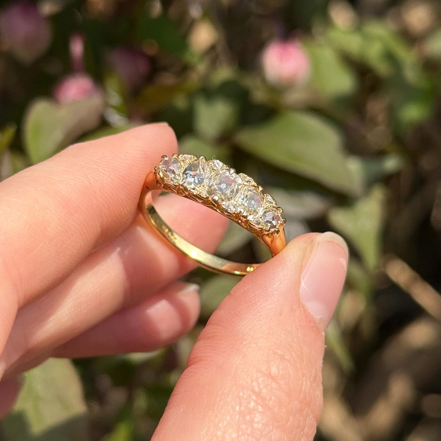 Significant Old European Cut Diamond Ring in 18 Carat Gold