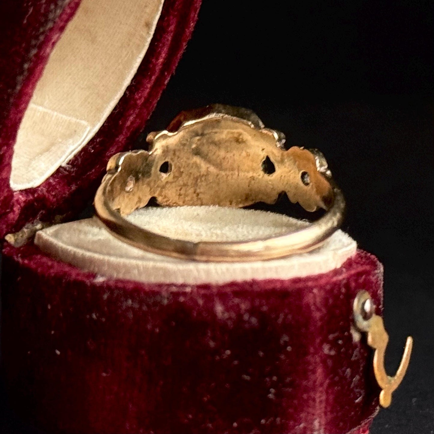 Antique ' H H' Intaglio Ring in 9 Carat Gold, Circa 1870