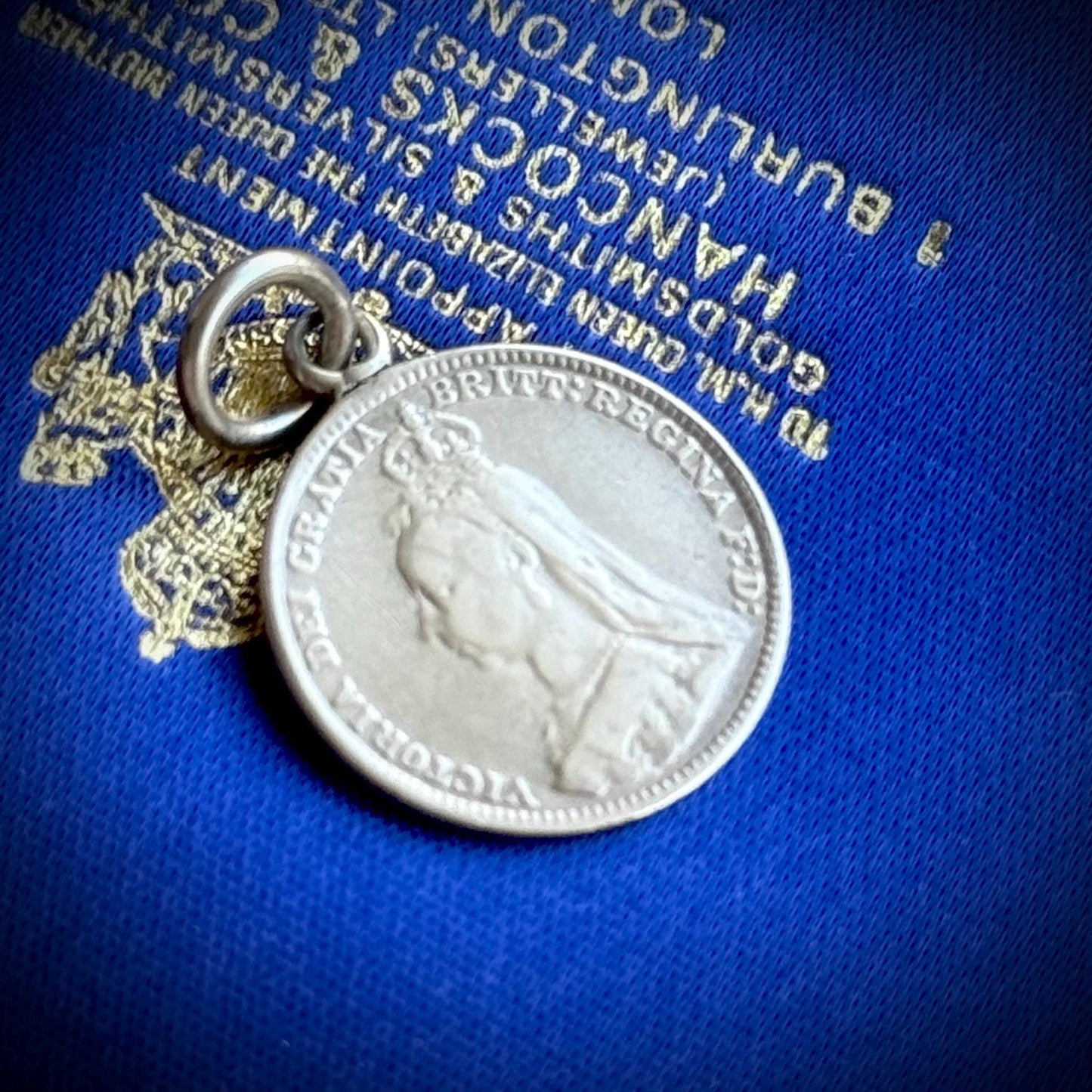 Victorian Love Token 'Aunt Kay' Coin Pendant; Circa 1880