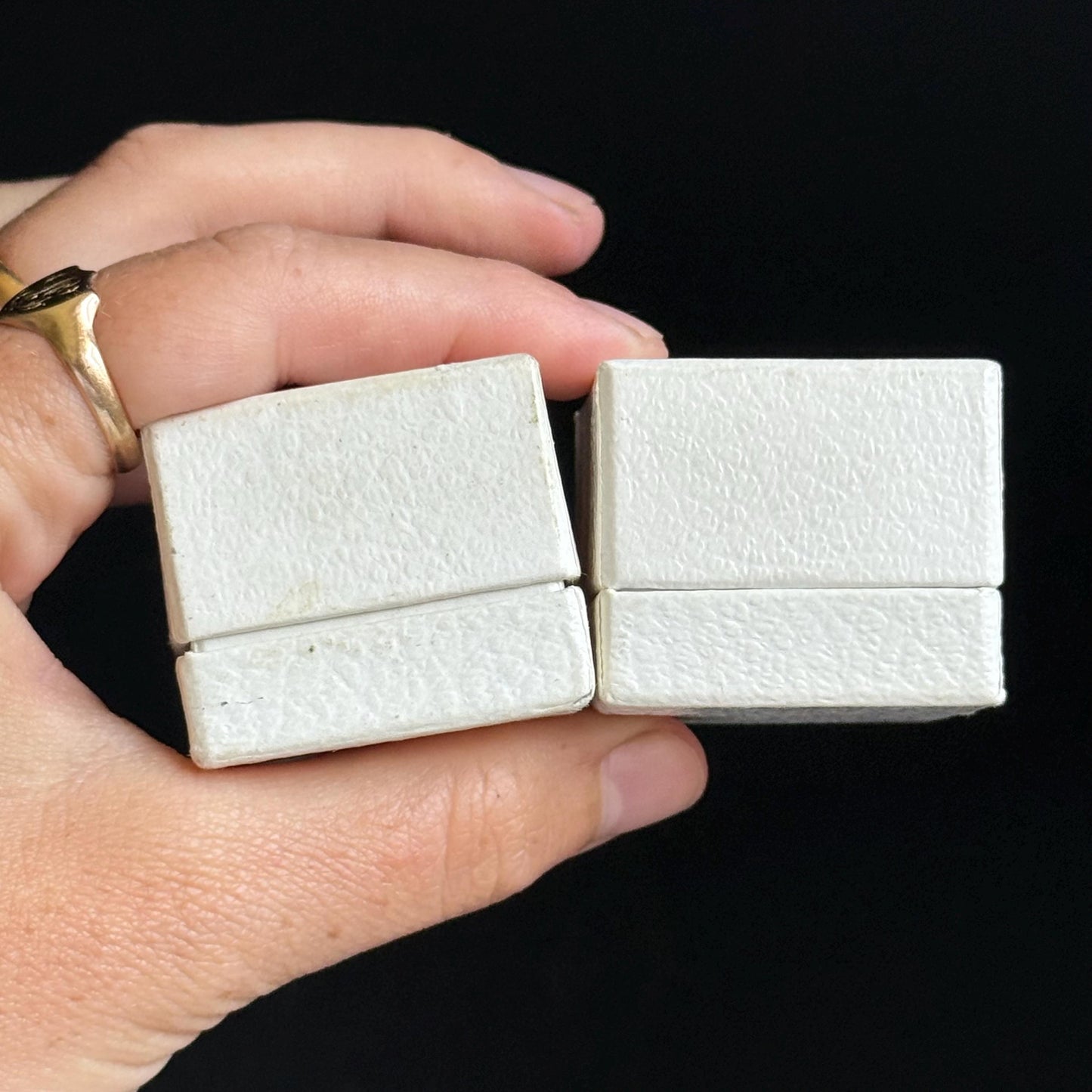 Vintage Set of Ring Boxes; Circa 1950