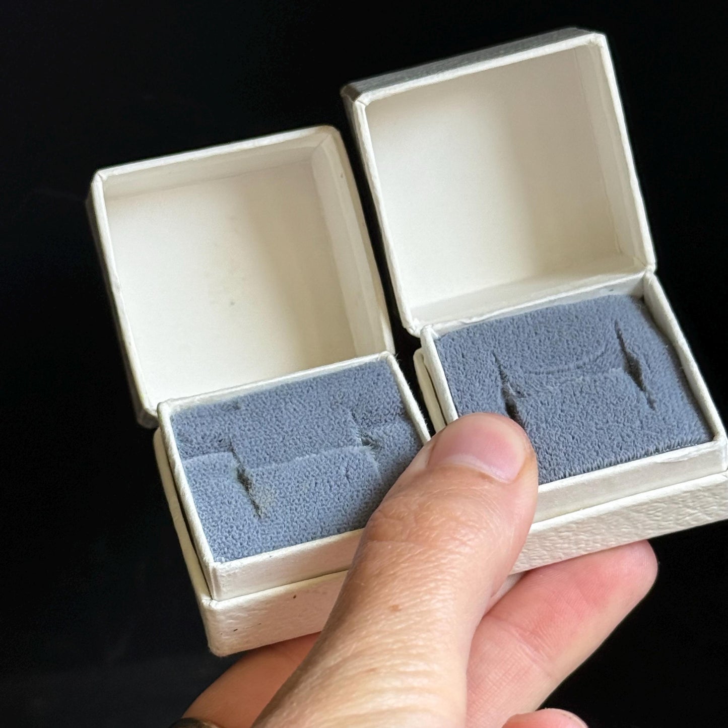 Vintage Set of Ring Boxes; Circa 1950